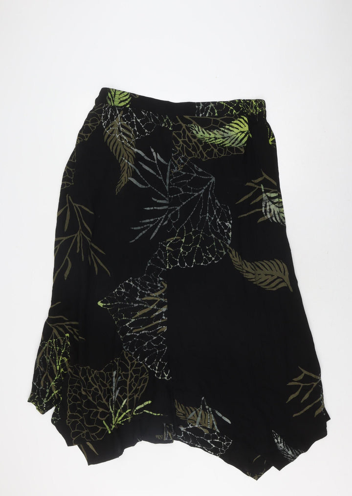 Angel Circle Women's Black Viscose Geometric Skirt Size 2
