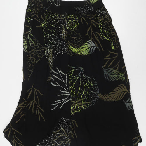 Angel Circle Women's Black Viscose Geometric Skirt Size 2