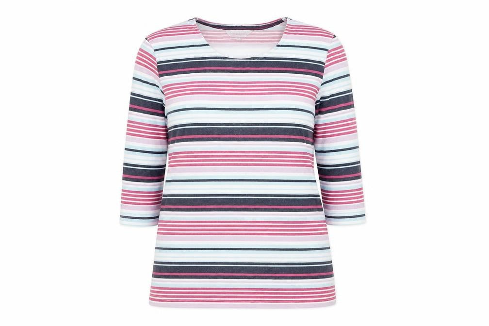 Tulchan Women's Multicoloured Striped Pullover Jumper Size 16