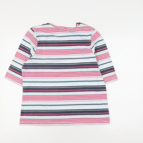 Tulchan Women's Multicoloured Striped Pullover Jumper Size 16