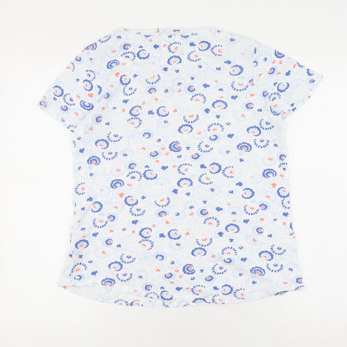 Marks and Spencer Women's Orange Floral T-Shirt