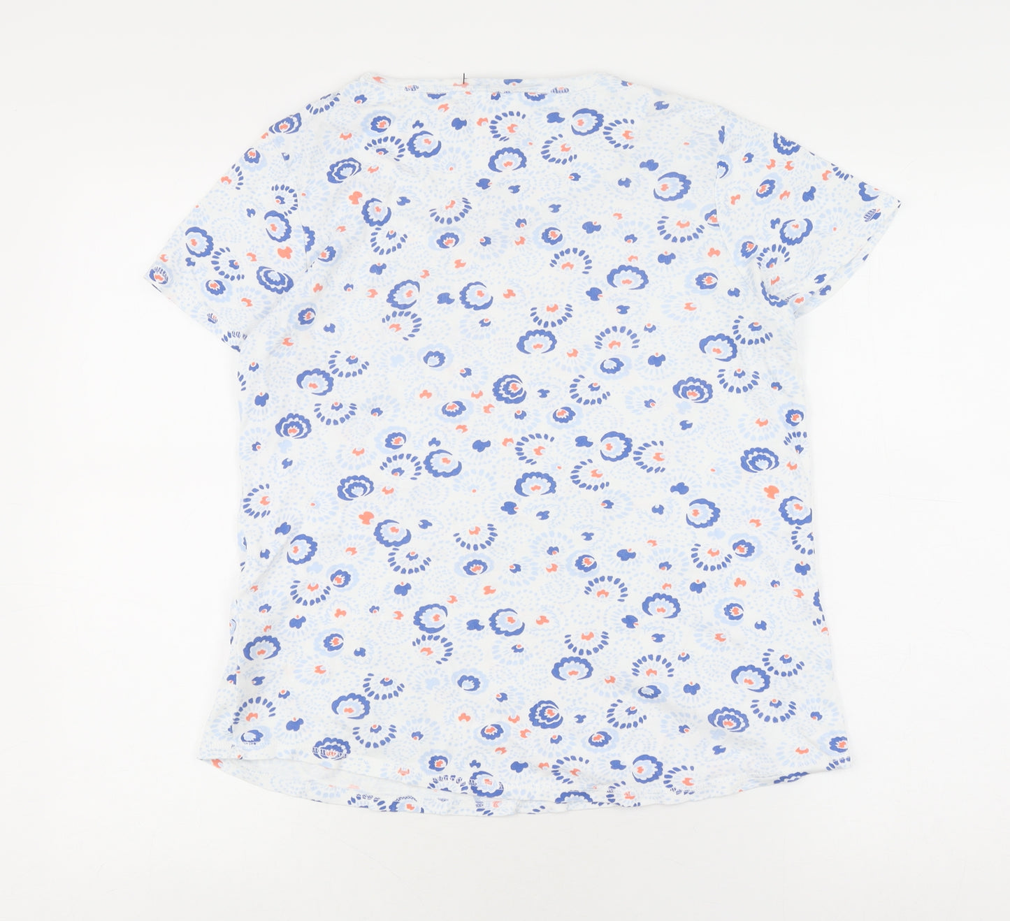 Marks and Spencer Women's Orange Floral T-Shirt