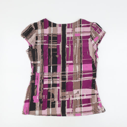 Next Women's Multicoloured Petite V-Neck Dress