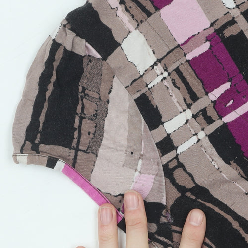 Next Women's Multicoloured Petite V-Neck Dress
