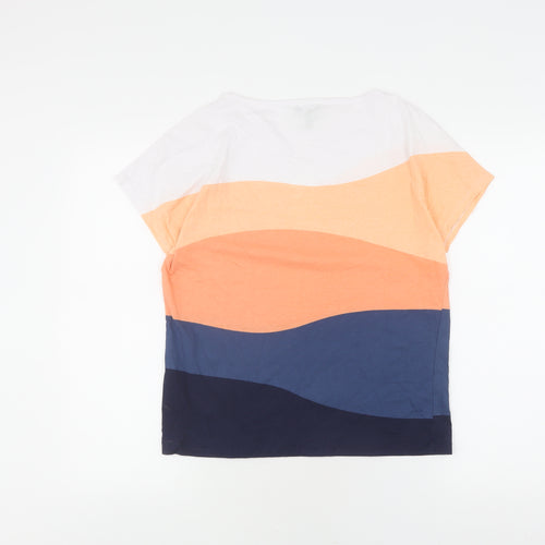 Marble Women's Multicoloured Colourblock T-Shirt