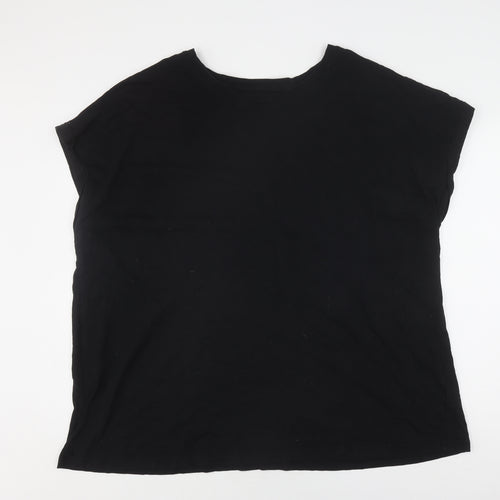 Capsule Unisex Black Sleeveless Crew Neck T-Shirt