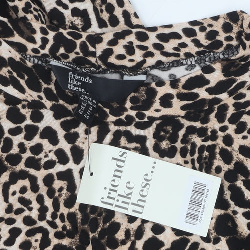Friends Like These Women’s Animal Print Shift Dress Size 12