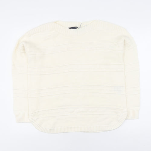 Crew Clothing Women's Ivory Round Neck Pullover Jumper Size 14