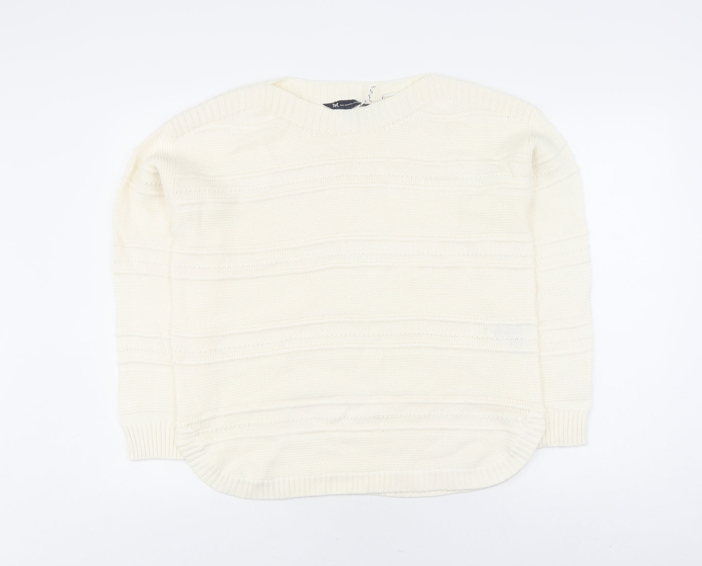 Crew Clothing Women's Ivory Round Neck Pullover Jumper Size 14