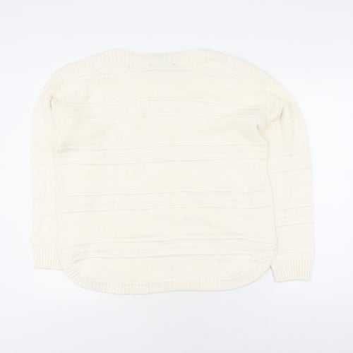 Crew Clothing Women's Ivory Round Neck Pullover Jumper Size 14
