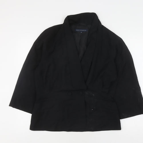 French Connection Women's Black Suit Jacket Size 16 Classic
