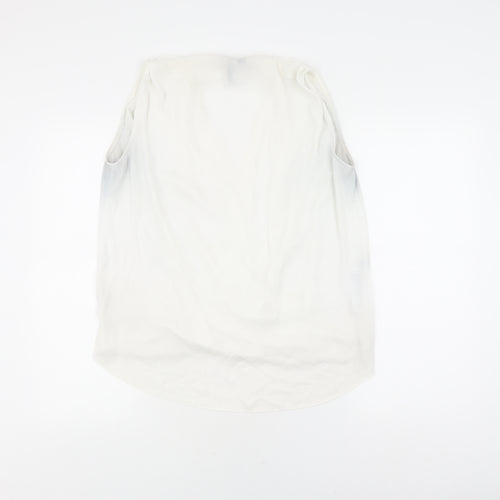 Mango Women's White Wrap Blouse, Size 12