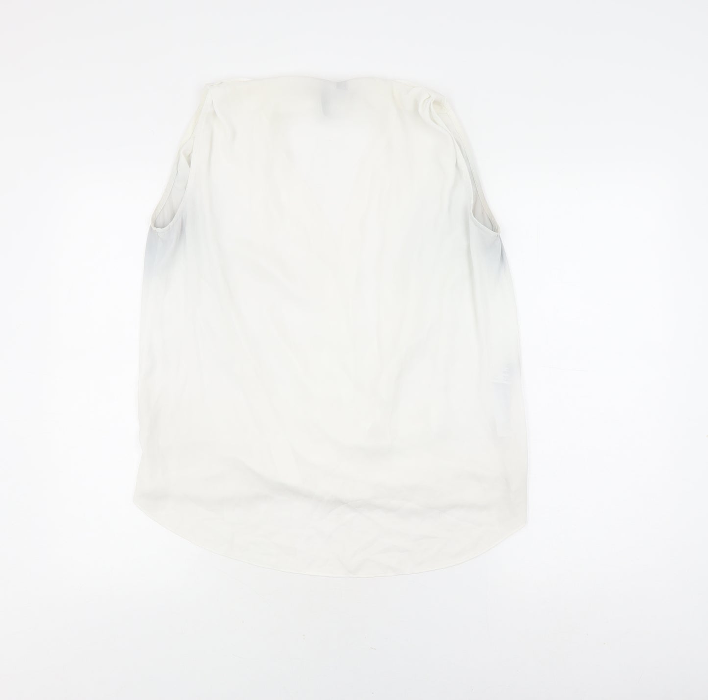 Mango Women's White Wrap Blouse, Size 12