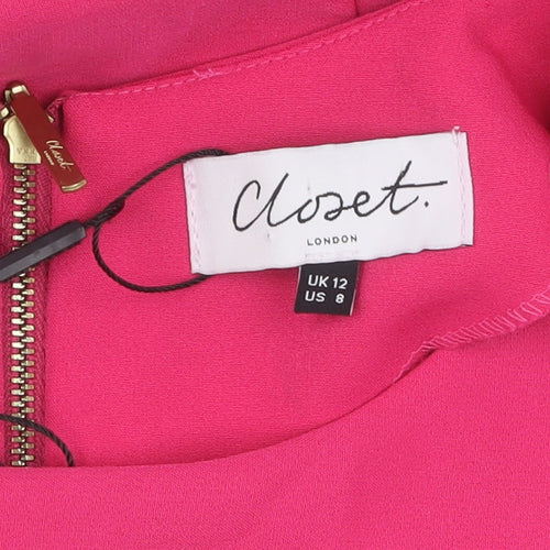 Closet Women’s Pink Fit & Flare Dress Size 12