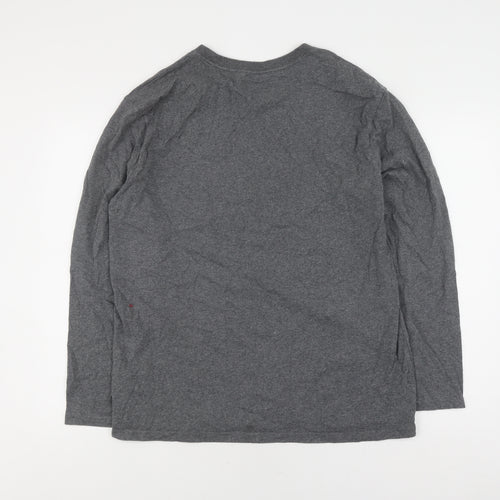Baleno Men's XL Grey Cotton Graphic Jumper