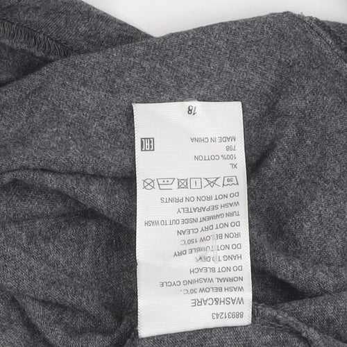 Baleno Men's XL Grey Cotton Graphic Jumper
