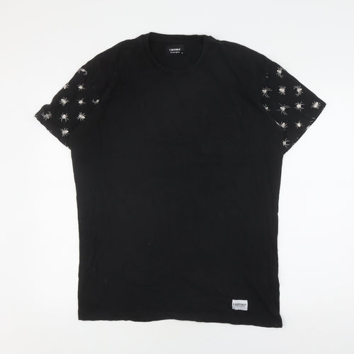 A Question Of Unisex Black Graphic T-Shirt, Medium