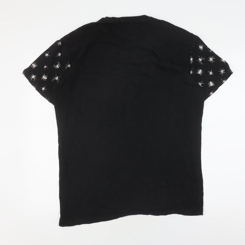 A Question Of Unisex Black Graphic T-Shirt, Medium