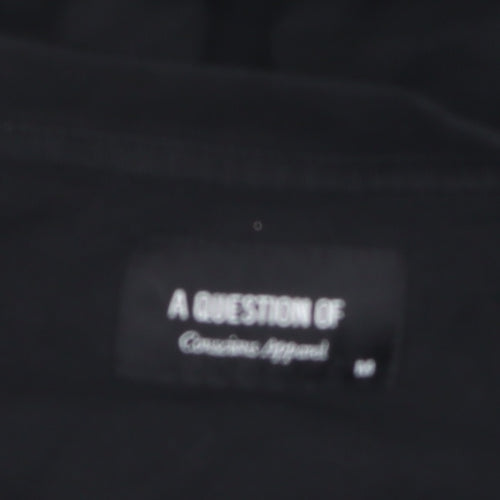 A Question Of Unisex Black Graphic T-Shirt, Medium