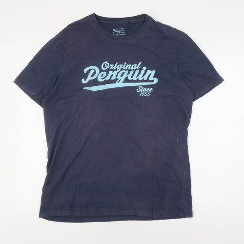 Penguin Men's Blue XL Classic Logo T-Shirt