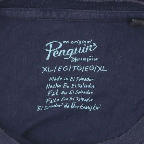 Penguin Men's Blue XL Classic Logo T-Shirt