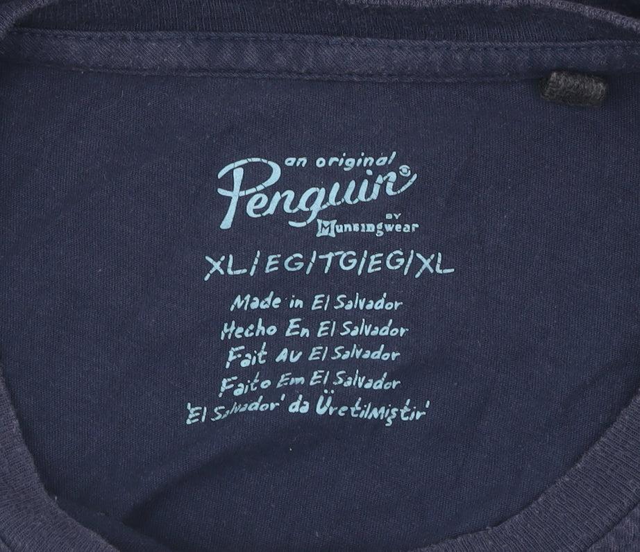 Penguin Men's Blue XL Classic Logo T-Shirt