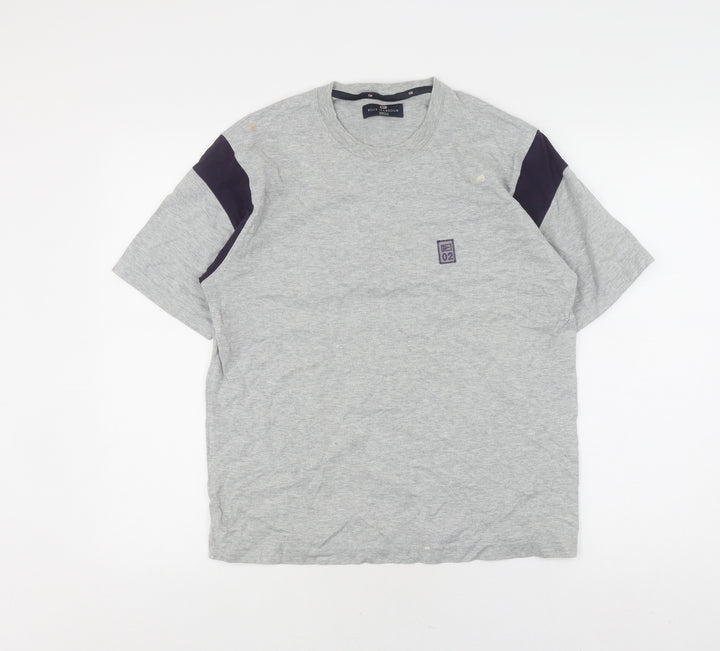 Marks and Spencer Grey Men's Cotton T-Shirt, S, Short Sleeve