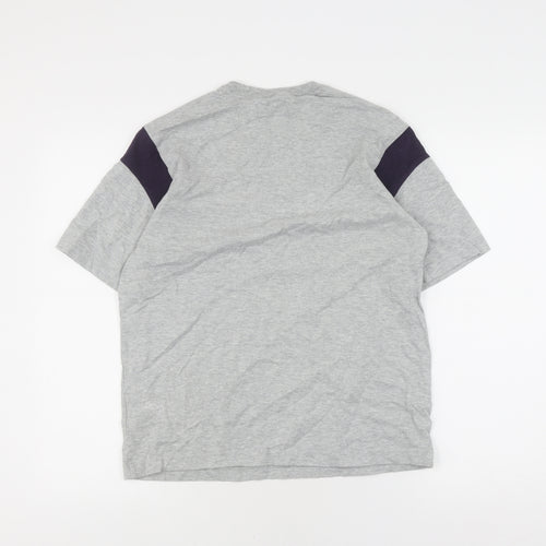Marks and Spencer Grey Men's Cotton T-Shirt, S, Short Sleeve