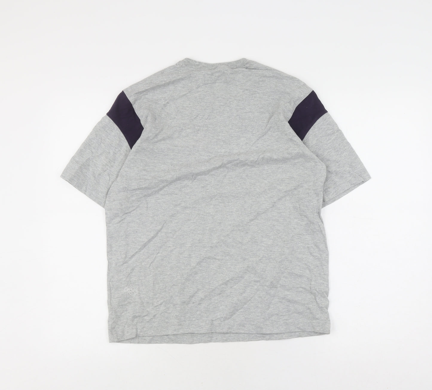 Marks and Spencer Grey Men's Cotton T-Shirt, S, Short Sleeve