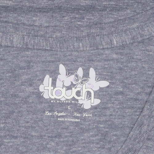 Touch by Alyssa Milano Women’s Grey Patriots T-Shirt L