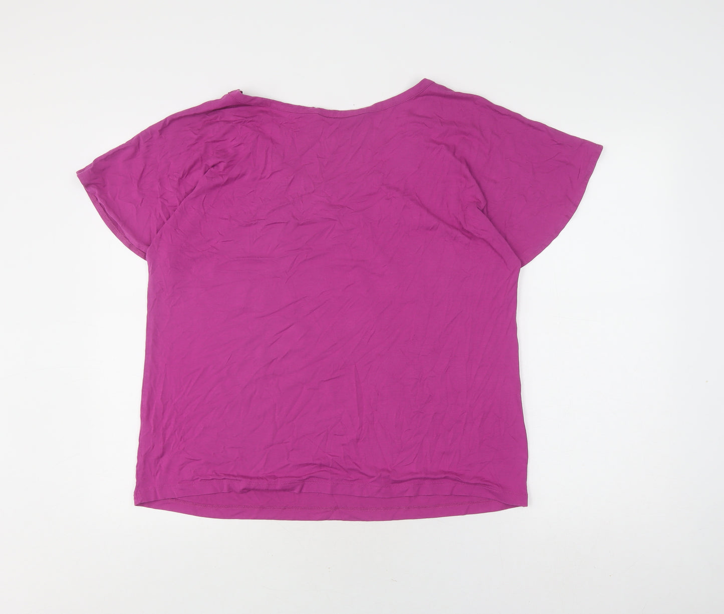 Marks and Spencer Women's Pink T-Shirt, Size 18, Casual Fit