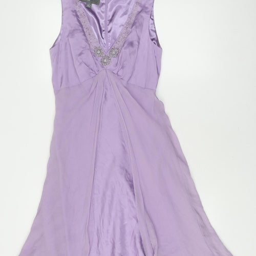 Donna Ricco Women's Purple Sleeveless Dress