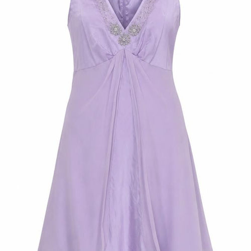 Donna Ricco Women's Purple Sleeveless Dress