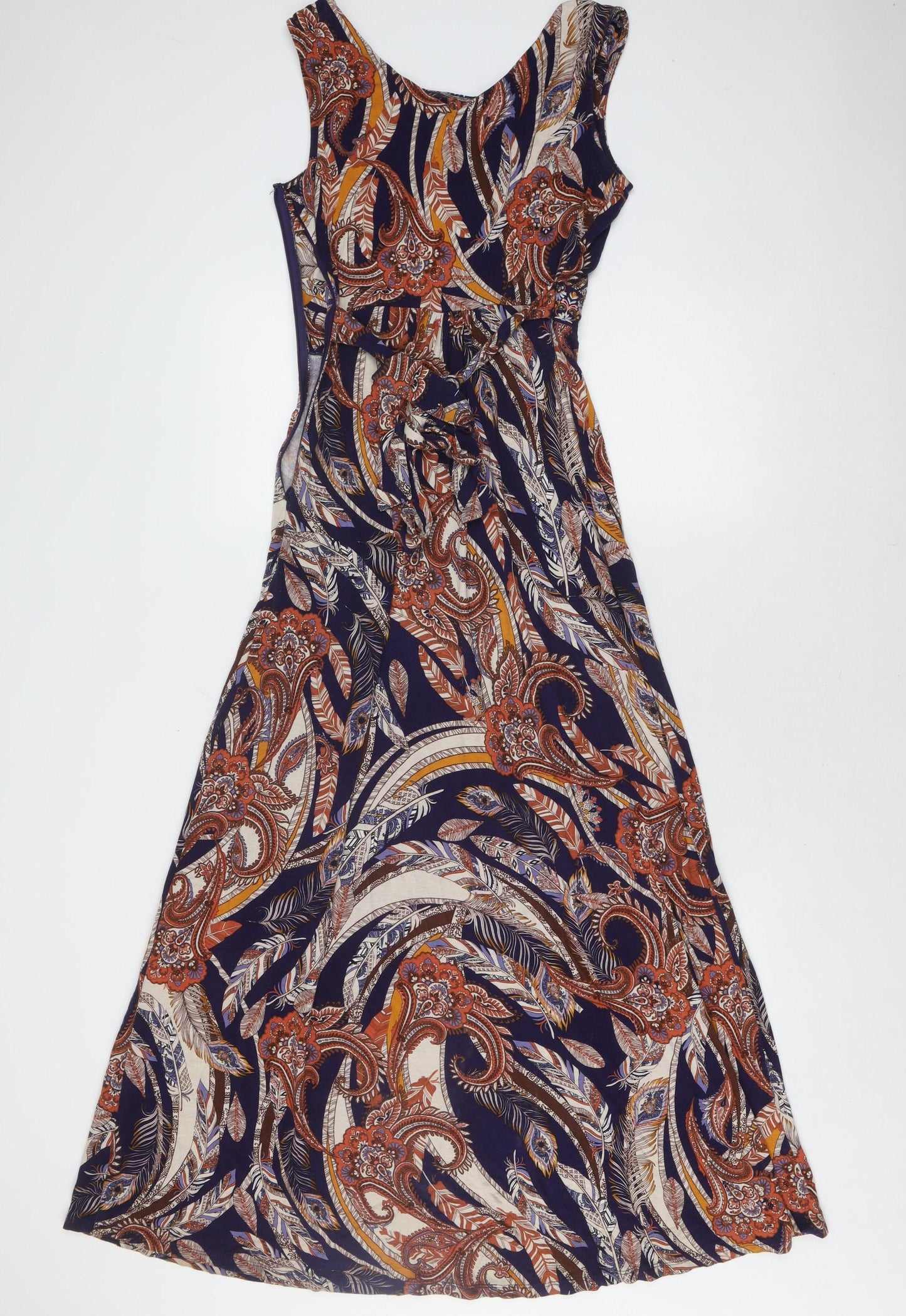 Monsoon Women's Multicoloured A-Line Paisley Dress, Size 8