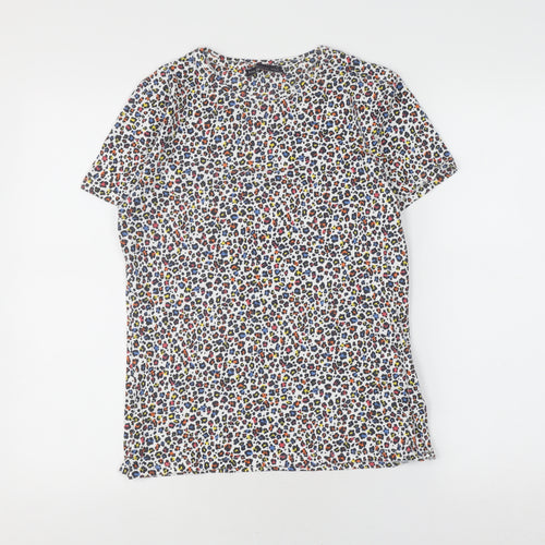 Marks and Spencer Kids Multicoloured Animal Print T-Shirt Size 12