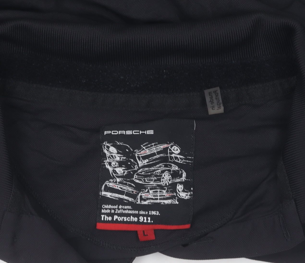 Porsche Men's Black Polo Shirt L - Stylish & Casual