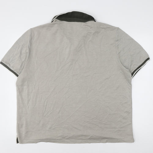 Marks & Spencer Men's 2XL Grey Polo Shirt