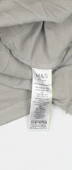 Marks & Spencer Men's 2XL Grey Polo Shirt