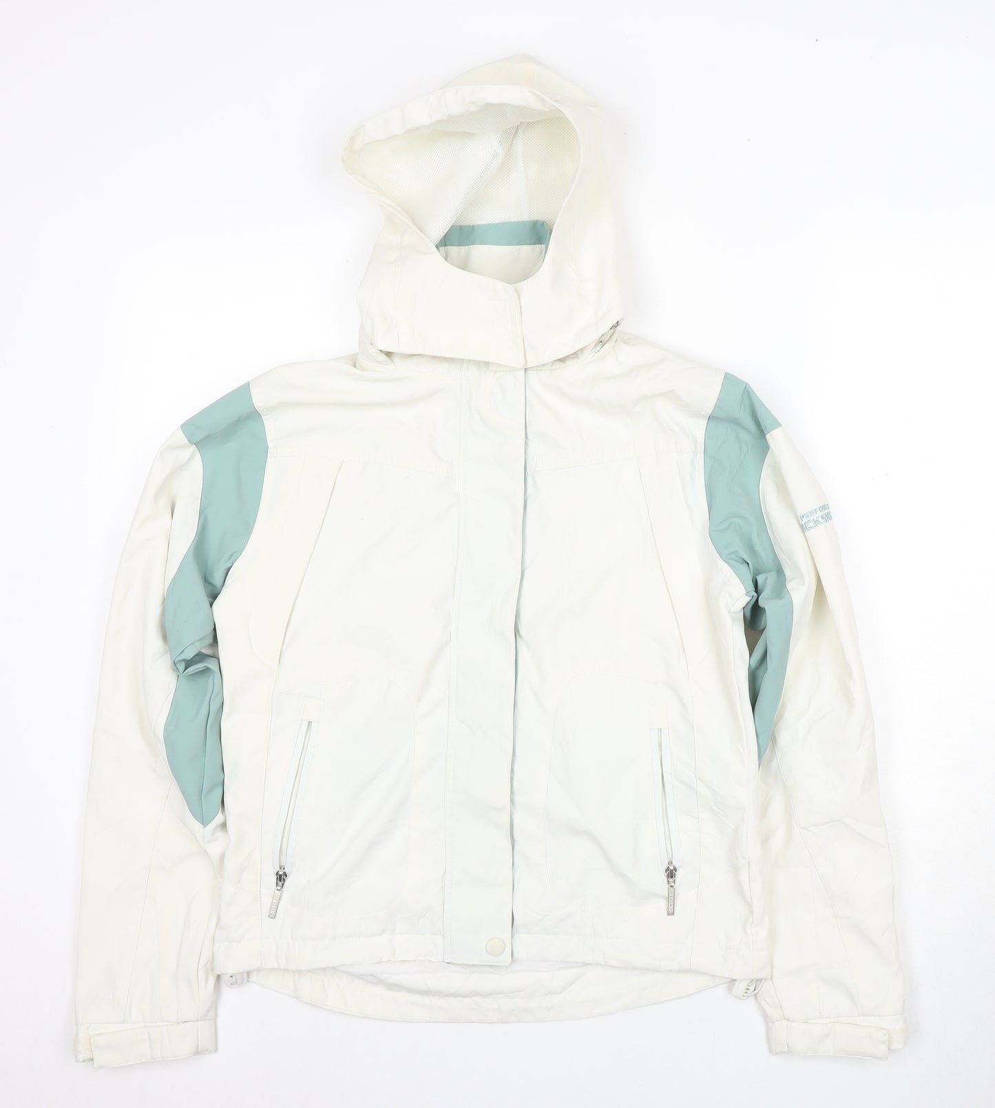Backswing Women's Ivory Hooded Jacket Size 10