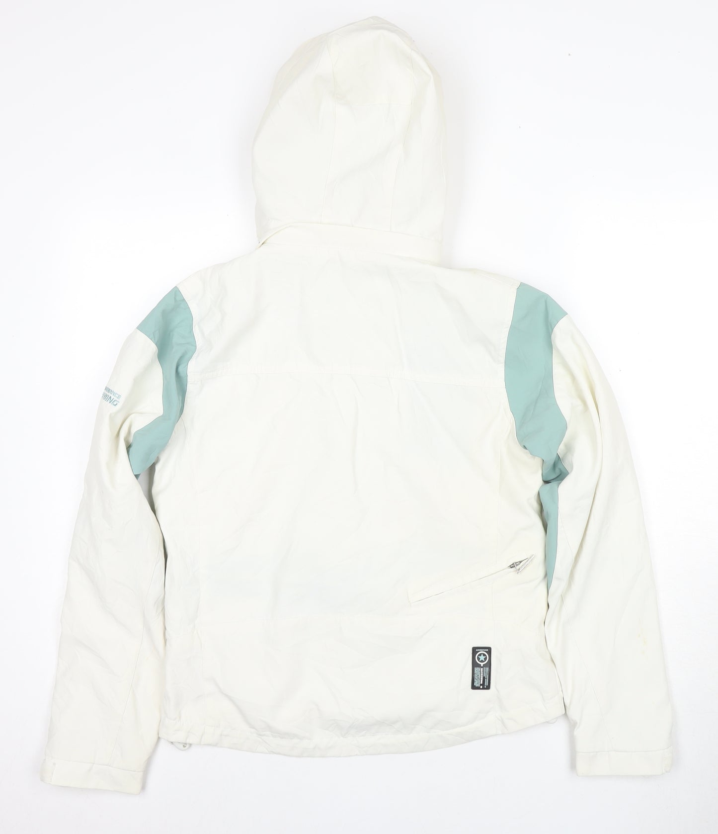 Backswing Women's Ivory Hooded Jacket Size 10