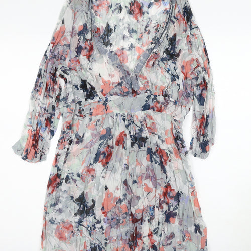 Marks and Spencer Women's Floral Wrap Dress - Size 18