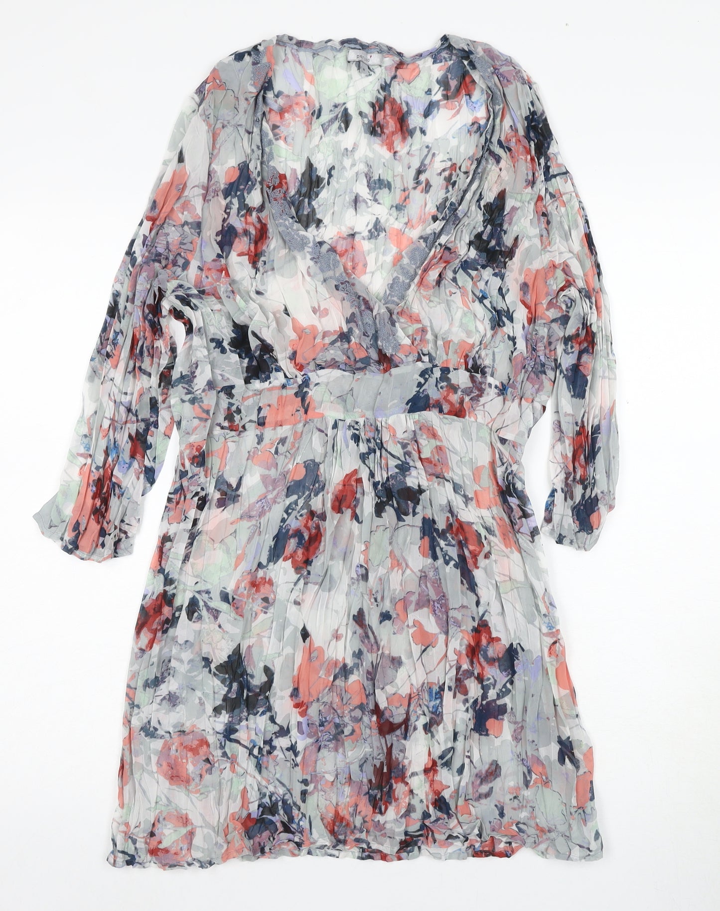 Marks and Spencer Women's Floral Wrap Dress - Size 18