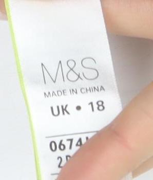 Marks and Spencer Women's Floral Wrap Dress - Size 18
