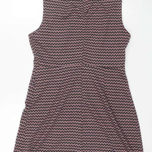 Apricot Women's Pink Chevron Shift Dress UK 12