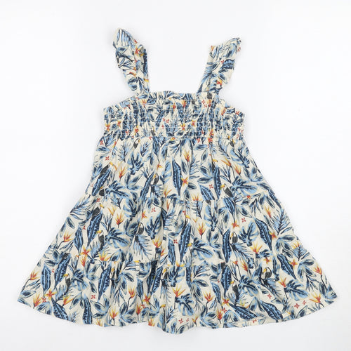 Marks and Spencer Girls Multicoloured A-Line Dress, 2-3 Years