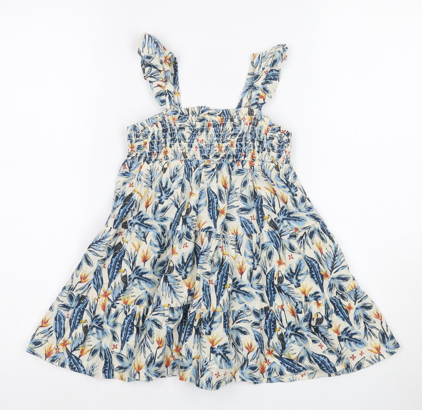 Marks and Spencer Girls Multicoloured A-Line Dress, 2-3 Years