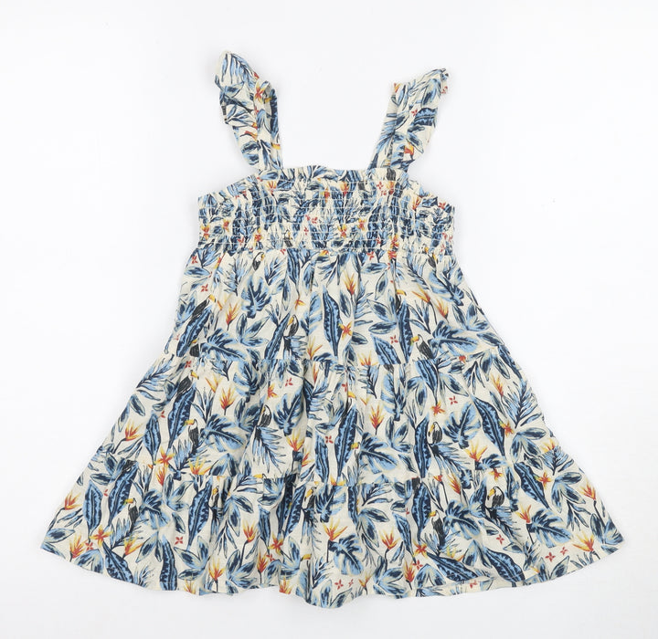 Marks and Spencer Girls Multicoloured A-Line Dress, 2-3 Years