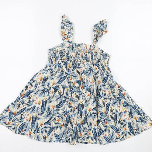 Marks and Spencer Girls Multicoloured A-Line Dress, 2-3 Years