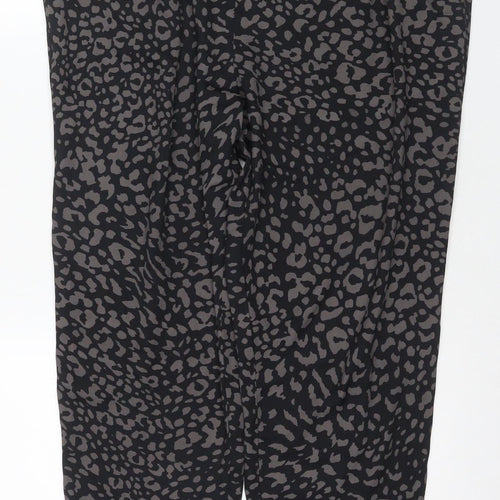 Star by Julien Macdonald Women's Black Animal Print Trousers