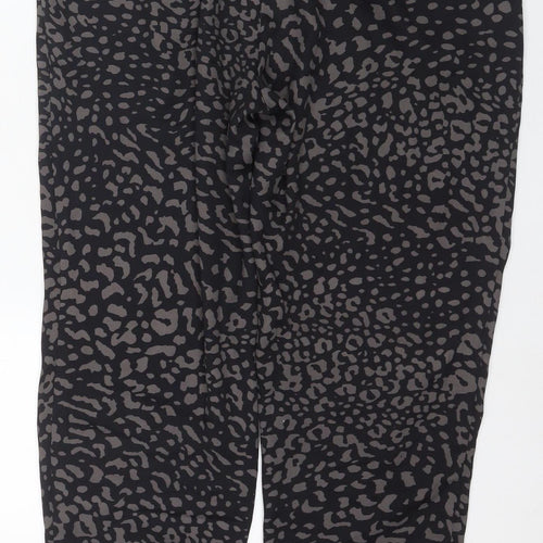 Star by Julien Macdonald Women's Black Animal Print Trousers